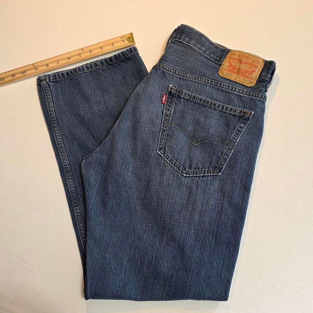 Levi's 569 Jeans Men's W36xL32 Blue Denim Loose Straight Leg